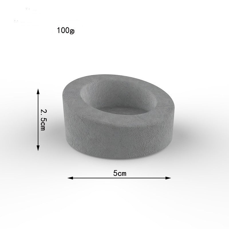 Creative Round Cup Candle Silicone Mold Concrete Aromatherapy Plaster Cup