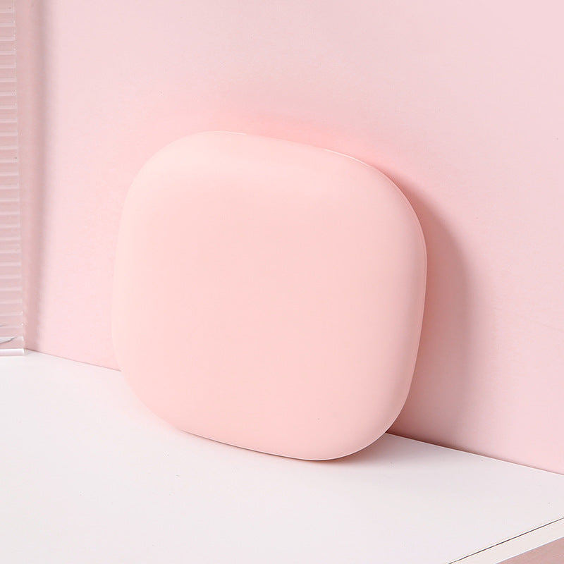 Pocet Makeup Mirror Touch Compact 3-Color LED Mini Foldable Cosmetic Makeup Mirror with Light Magnifying Small Pocket Travel