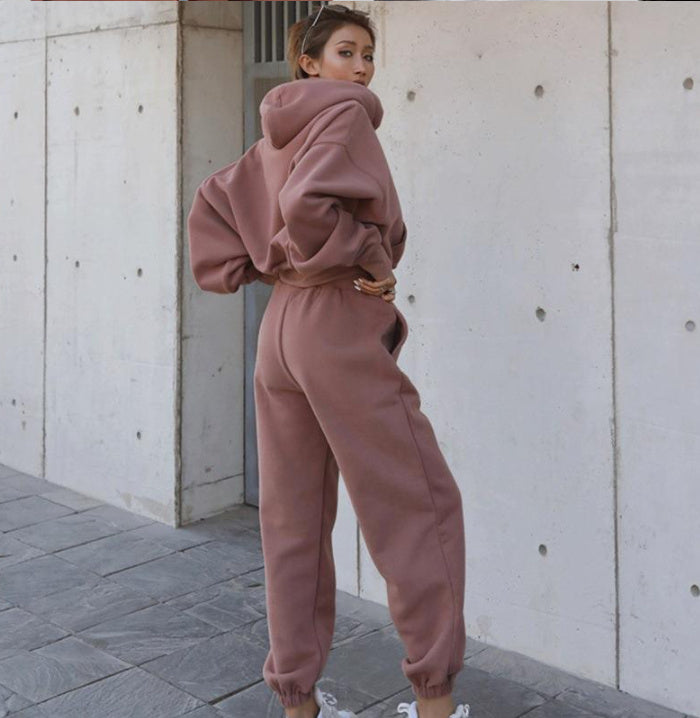 Women's Casual Hoodie and Sweatpants Set