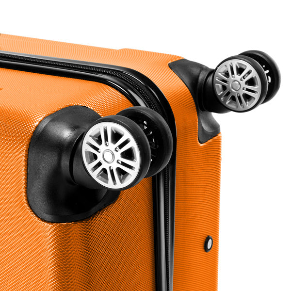 3-in-1 Hard Case Suitcase Luggage Set 20 Inches, 24 Inches, 28 Inches Orange