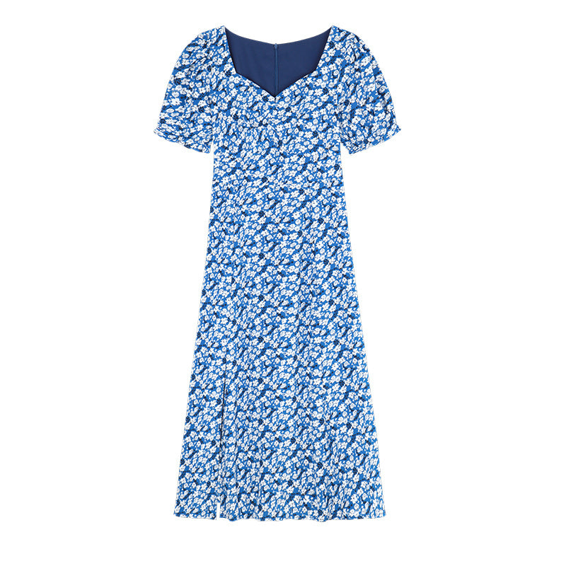 Blue Flower First Love Dress Tea Break Summer Dress