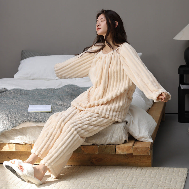 Warm Winter Loungewear Women's Suit