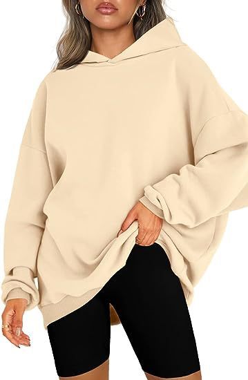 Women's Hooded Cotton Pullover Oversized Sweatshirt