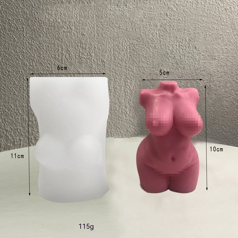 Human-shaped Plaster Epoxy Portrait Aromatherapy Candle Mould