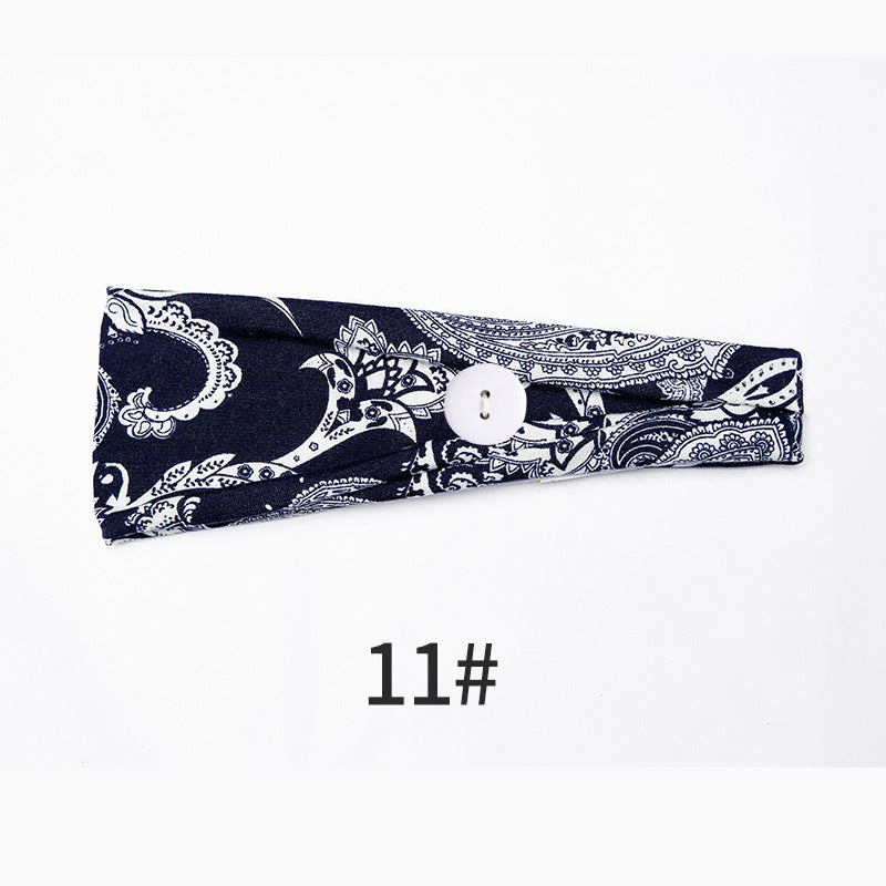 Printed sports headband yoga headband