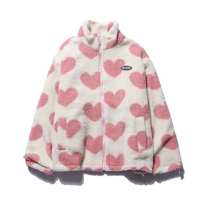 Love Hearts Fleece-lined Reversible Jacket