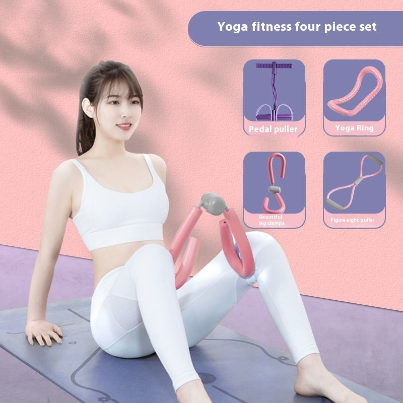 4-piece Set Foot Pedal and Leg Stretching Fitness Device