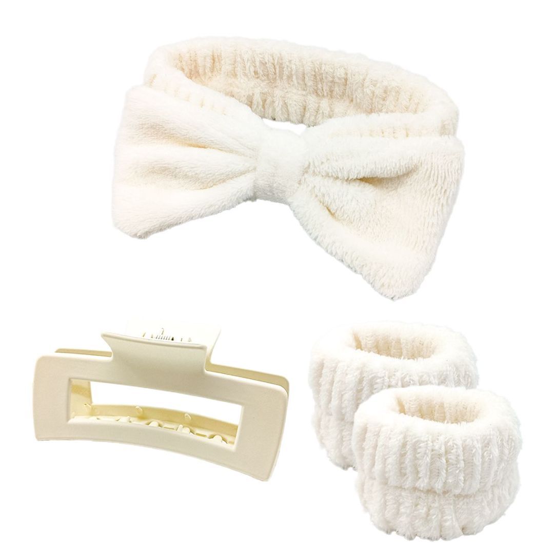 Clip Hair Band Four-piece Beige
