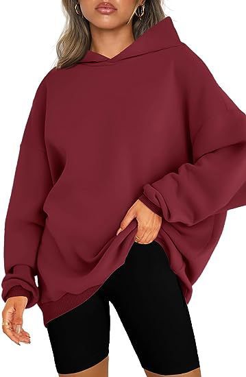 Women's Hooded Cotton Pullover Oversized Sweatshirt