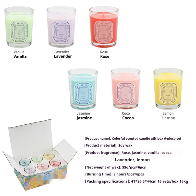 Dopamine Color Glass Aromatherapy Candle