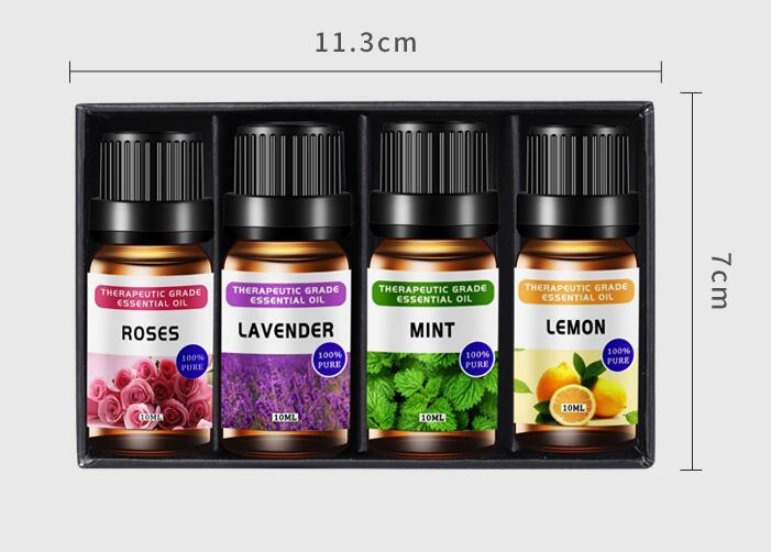 Aromatherapy Oil Essential Oil Kit 10ml Lavender Rose Plant Massage Essential Oil, 4pcs 6 pcs 12 pcs