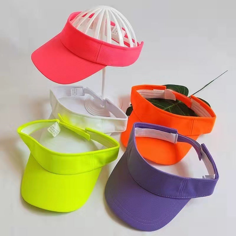 Sunlight Blocker For Summer Topless Hat Candy Color Low Price For Adult Men And Women Without Top