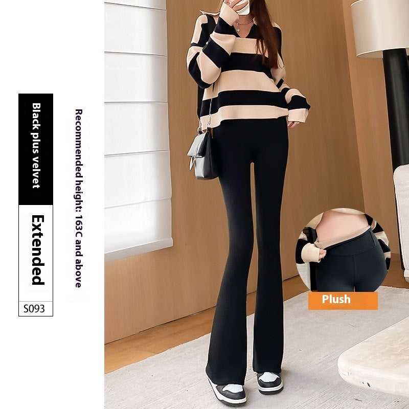 Micro Shark High Waist Slimming Hip Raise Flared Yoga Leggings