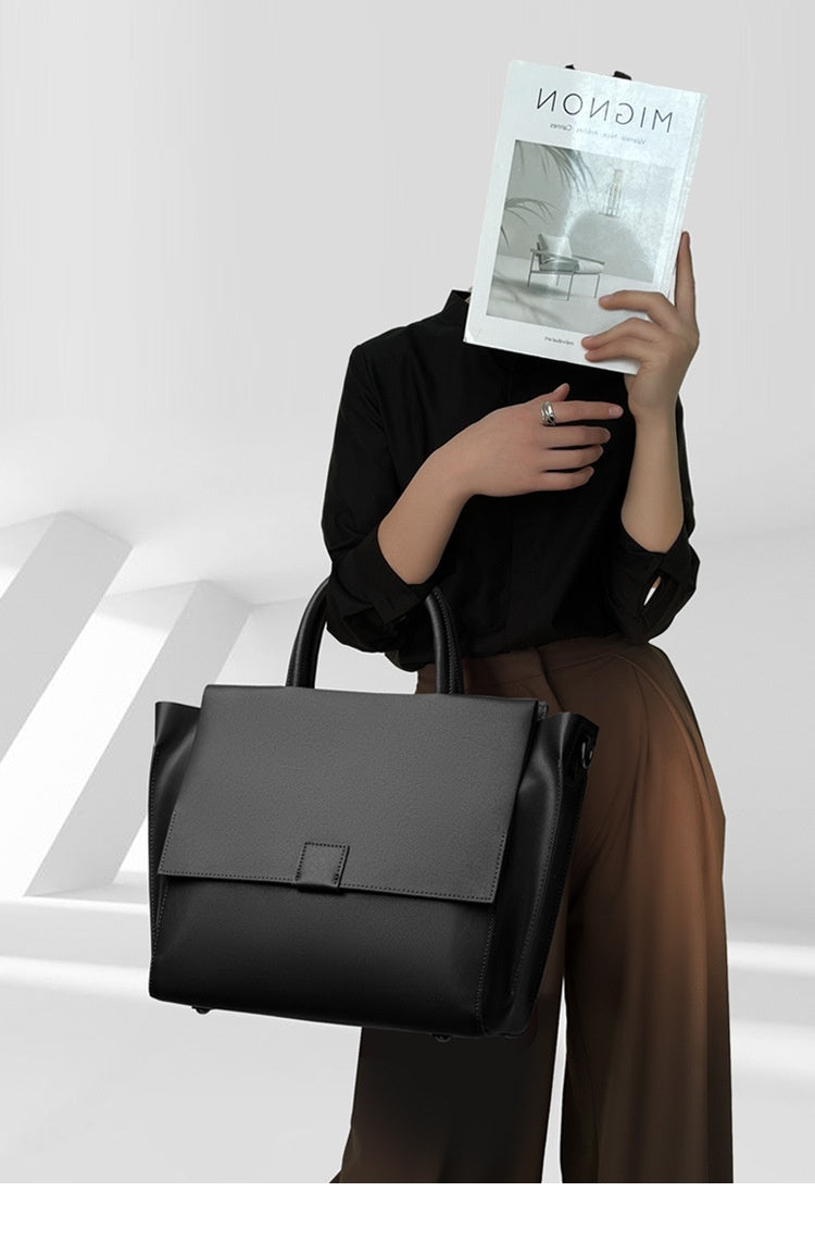 Versatile Handheld Genuine Leather Women's Shoulder Messenger Bag