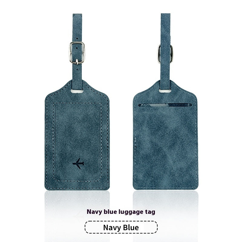 Leather Passport RFID Cover & Luggage Tag Set
