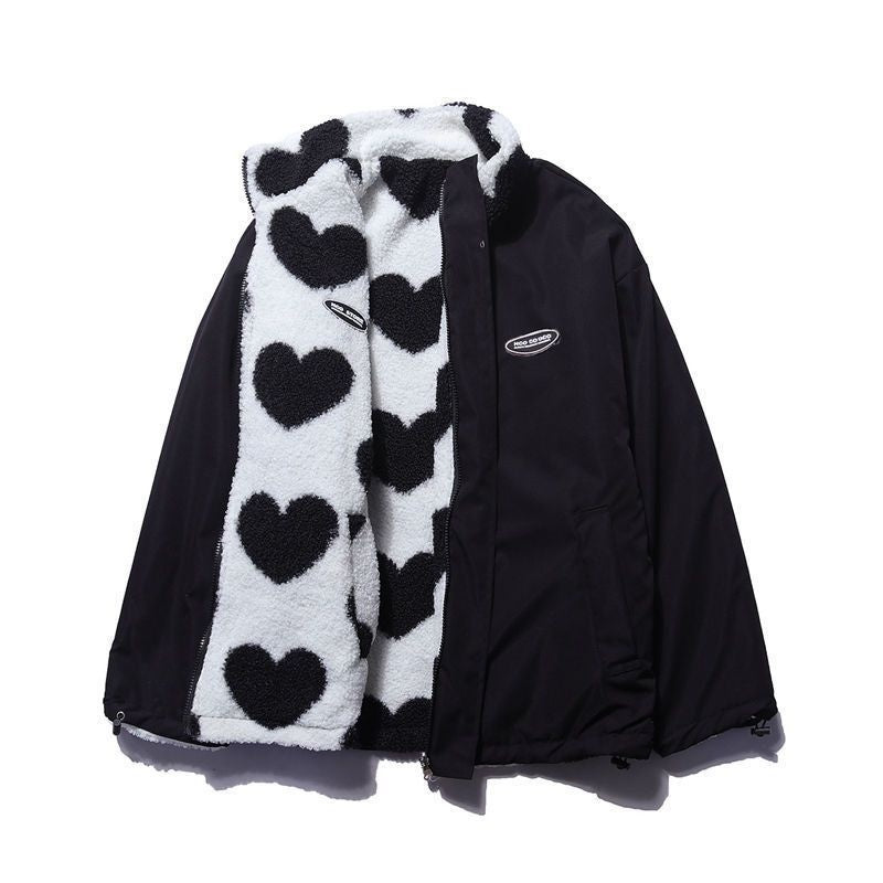 Love Hearts Fleece-lined Reversible Jacket