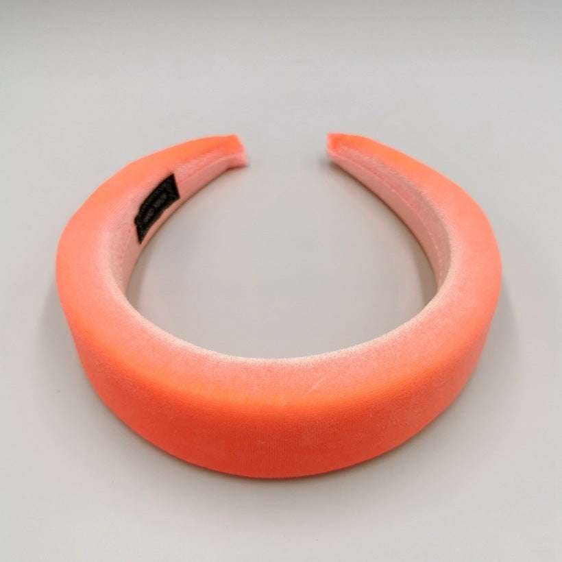 Gold Velvet Flannel Sponge Headband