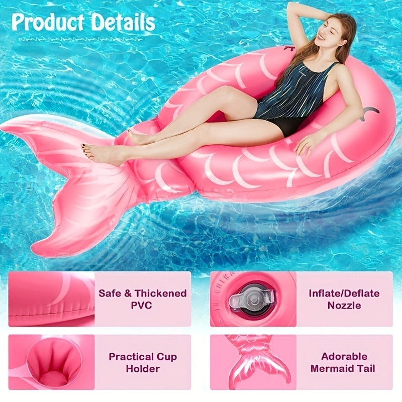 PVC Inflatable Mermaid Recliner