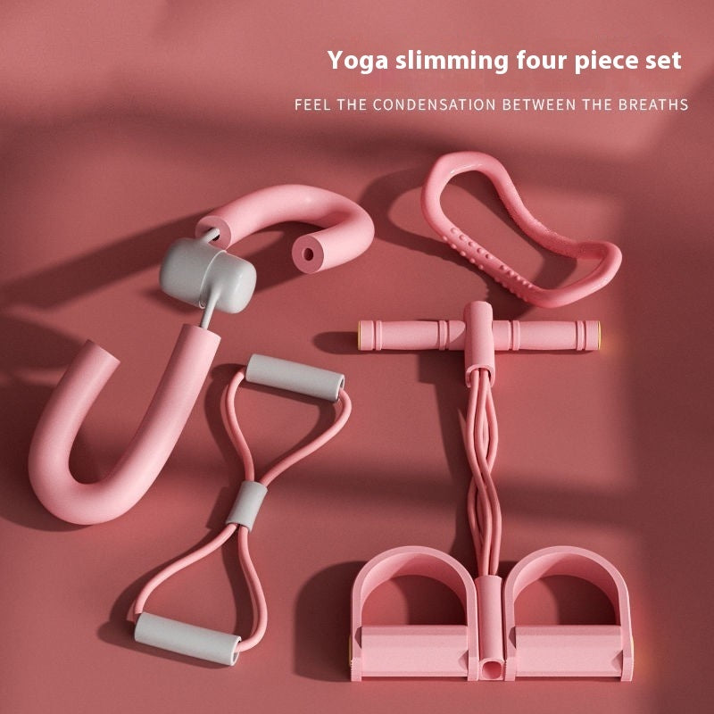 4-piece Set Foot Pedal and Leg Stretching Fitness Device