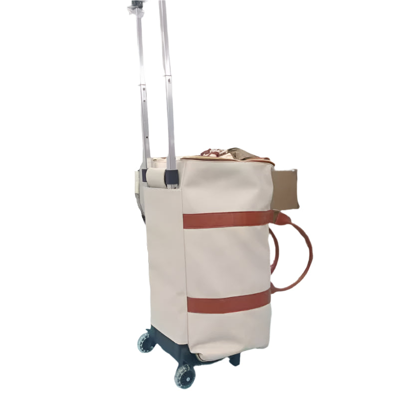 Large Capacity Trolley Travel Bag, Portable Folding Fitness Bag