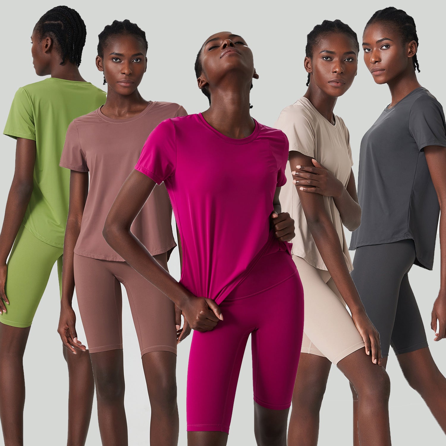 Sports Fitness Loose Short Sleeve Yoga Suit Suit