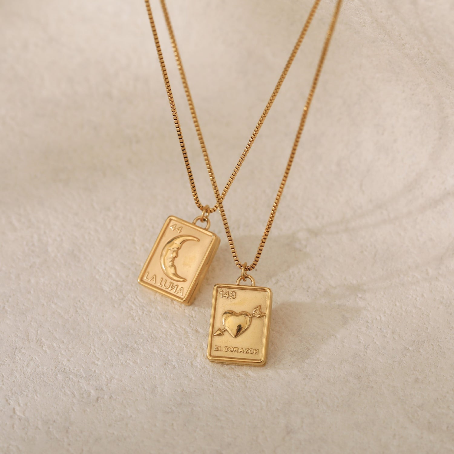 Titanium Steel Crescent Moon Heart Photo Frame Necklace