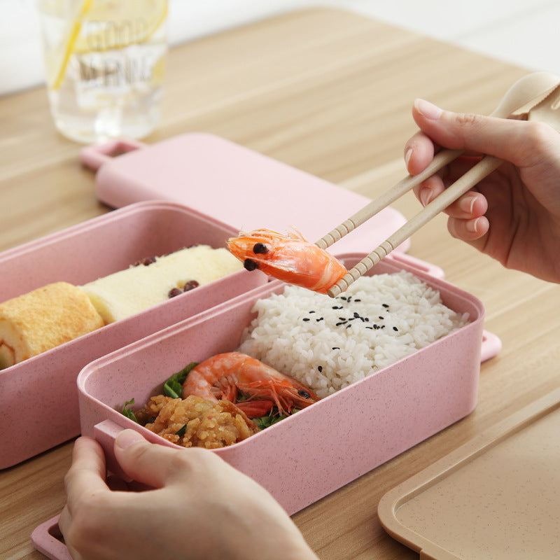 Japanese Tableware Bento Box Wheat Straw