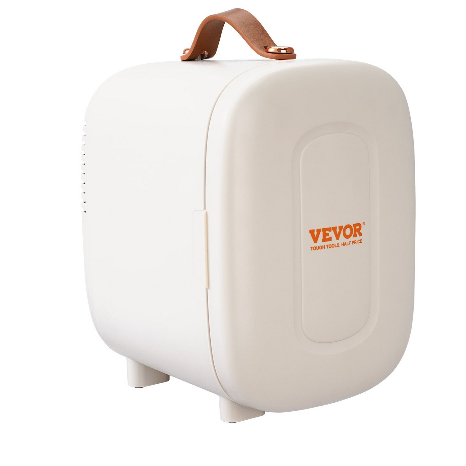 Vevor Mini Fridge, 4 L 6 Can Cute Makeup Fridge For Cosmetics Beverage Fruit Milk, Tiny Refrigerator For Bedroom Office Dorm Desk Car, ETL Certified, White