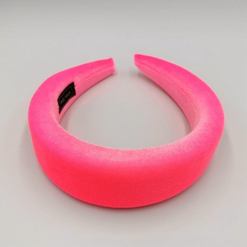 Gold Velvet Flannel Sponge Headband