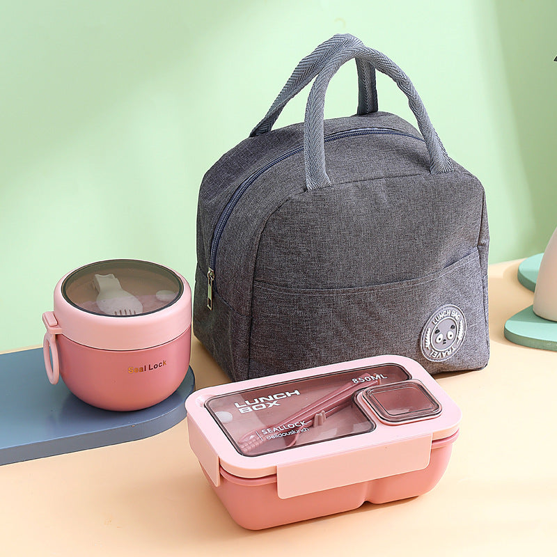 Portable Portable Compartment Microwaveable Heating Simple Light Food Bento Box