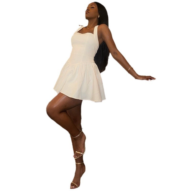 Women's Fashion Dress Strap Off-the-shoulder Collar