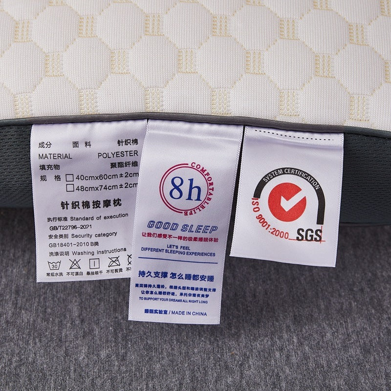 Massage Pillow Washable Without Collapse Neck Pillow Insert Household