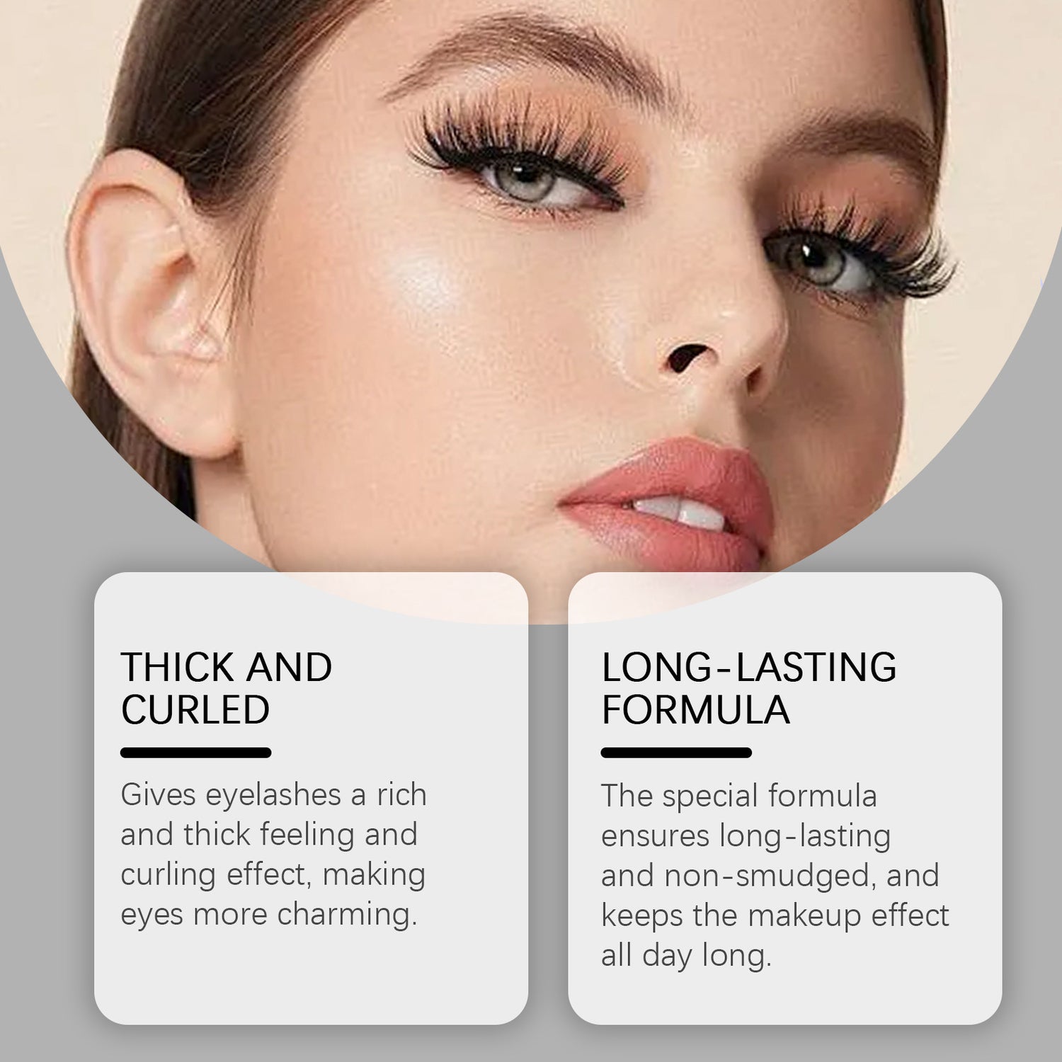 Long Black Mascara Long Lasting Smear-proof Makeup