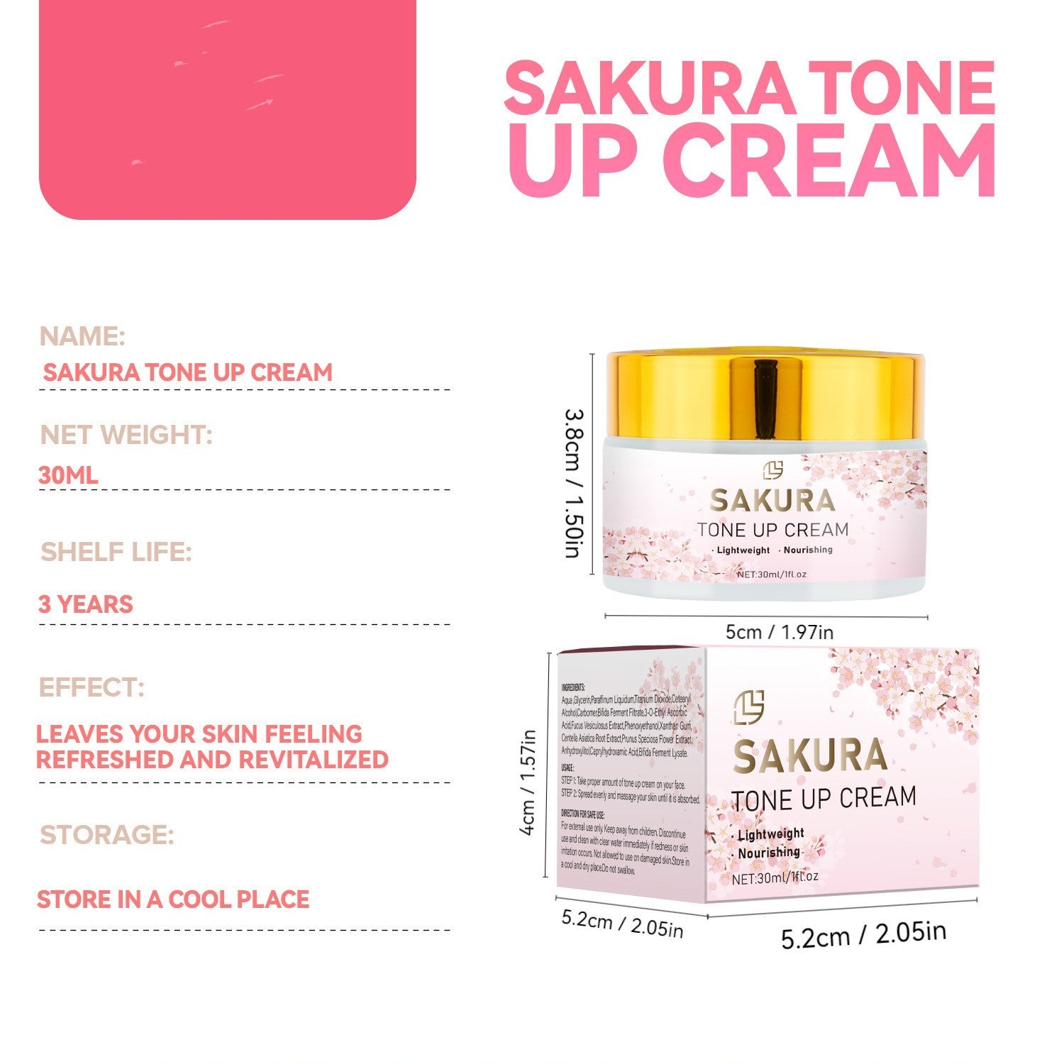 Cherry Blossom Brightening Moisturizing Cream