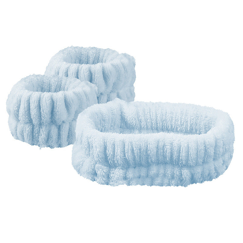 Hair Band & Wrist Cuffs Wash Set