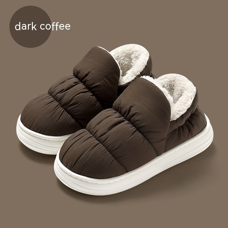 Ankle Wrap Cotton Slippers Women's Winter